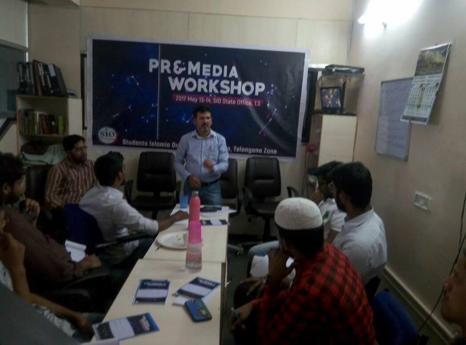 PR and Media workshop at Hyderabad By SIO Telangana